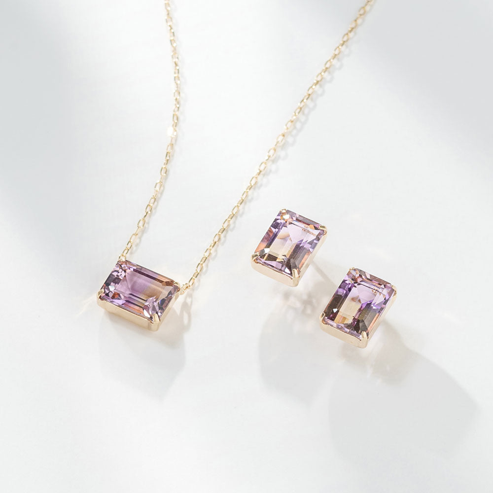 K10 アメトリン ピアス|43-8307